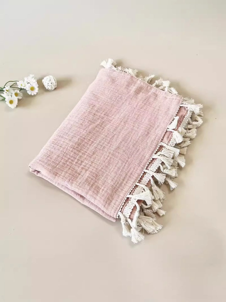 Elegant Cotton Throw Blanket Bowlift