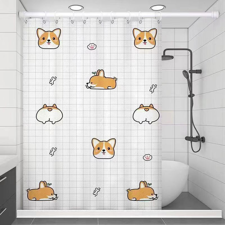 Decorative Shower Curtain Bowlift