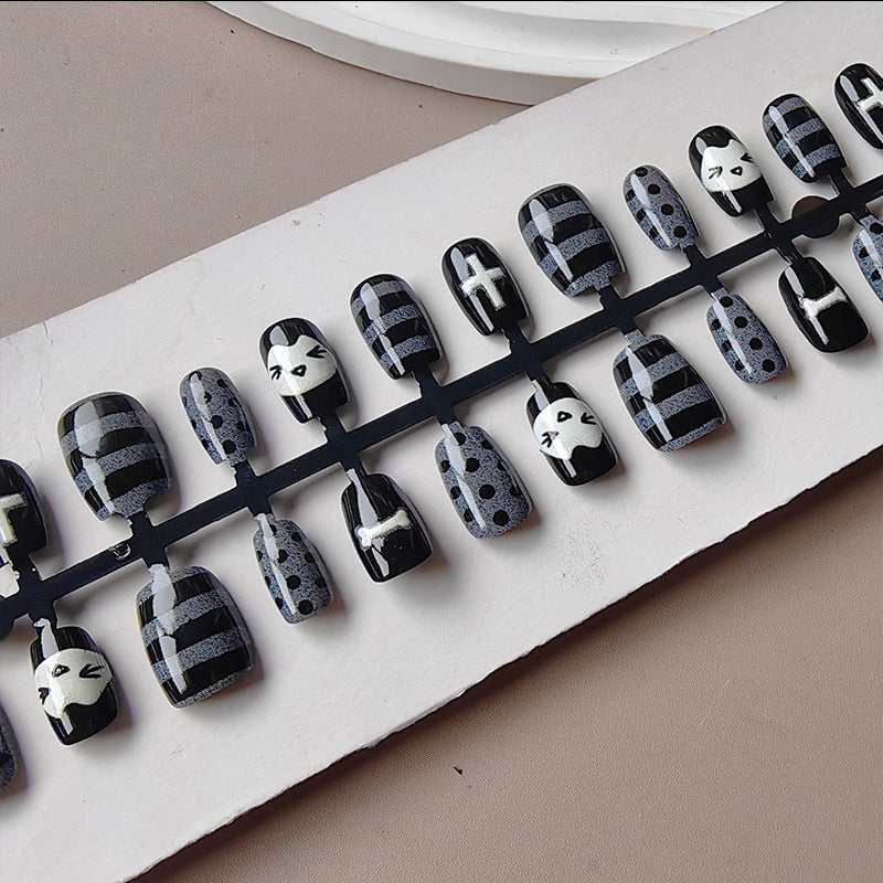 Artifical nails with Playful Animal Designs Bowlift