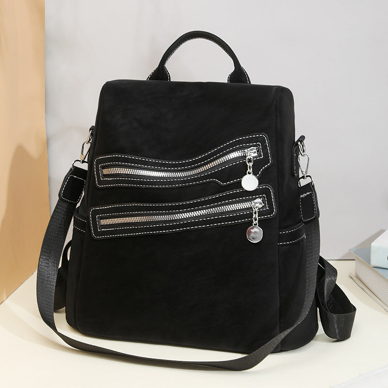 Stylish Multi-Zippered Backpack Bowlift