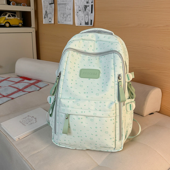 Cute Floral Print Backpack Bowlift