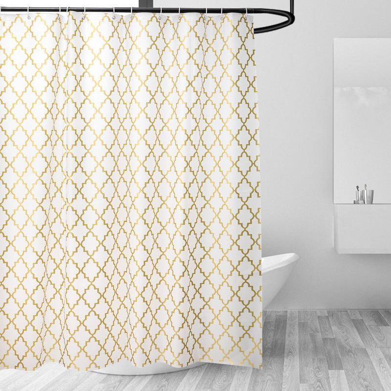 Chic Geometric Pattern Shower Curtain Bowlift