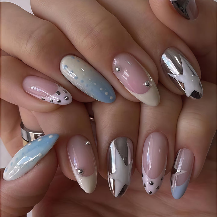 Chic Decorative Press-On Nail Art Bowlift