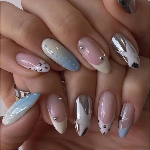 Chic Decorative Press-On Nail Art Bowlift