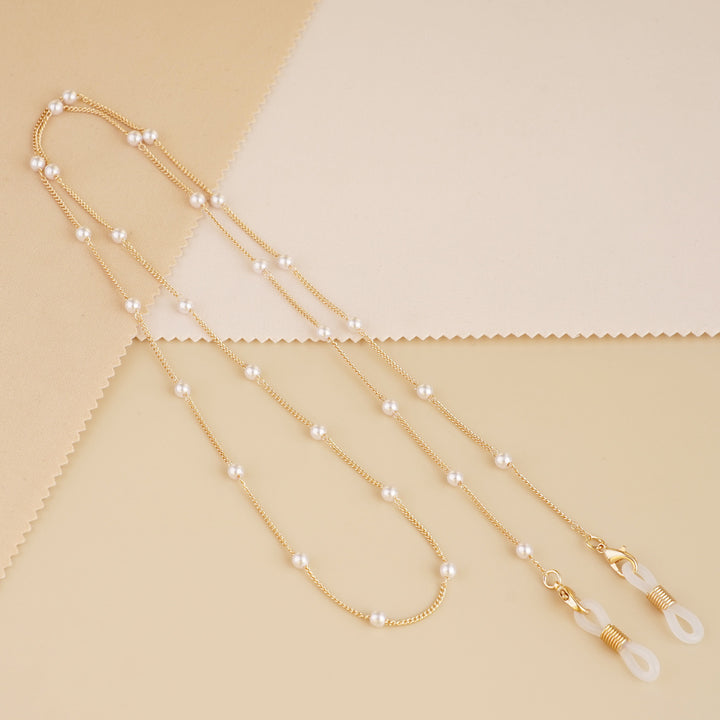 Pearl-Accent Eyewear Chain Bowlift