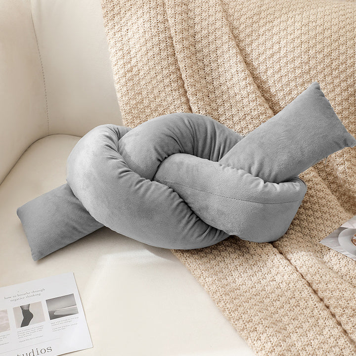 Soft Knotted Decorative Pillow