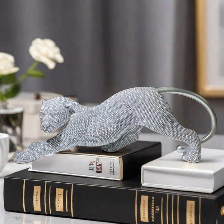 Elegant decorative figure of a panther Bowlift