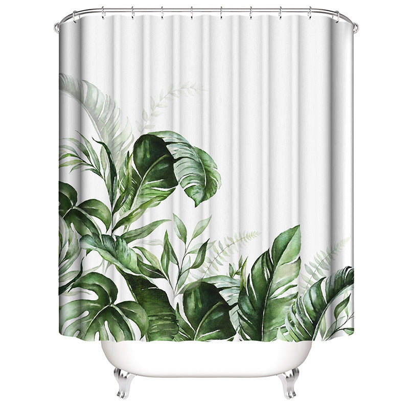 Tropical Plant Bathroom Set Bowlift