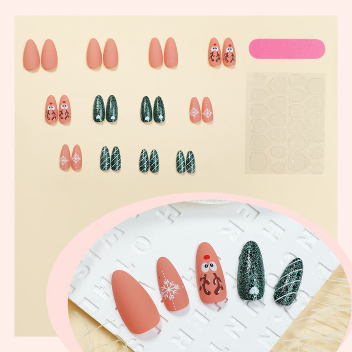Creative Nail Art Set with Winter Design Bowlift