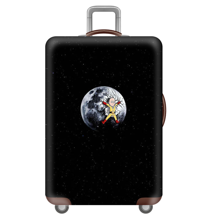 Unisex Hard Shell Luggage with Creative Astronaut Motto Bowlift