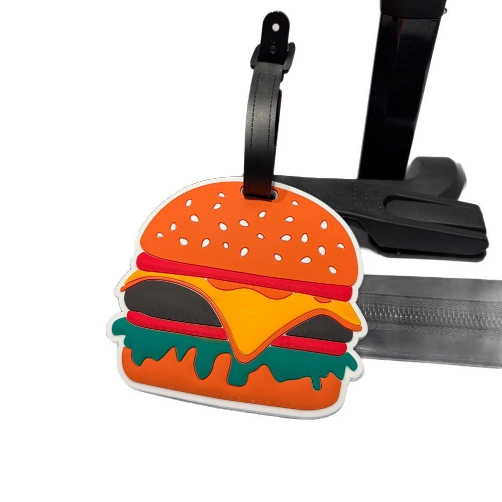 Playful Burger-Shaped Luggage Tag Bowlift