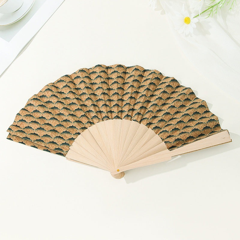 Women's handmade fan with floral motifs Bowlift