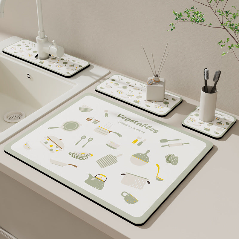 Creative Kitchen Sink Mat Bowlift