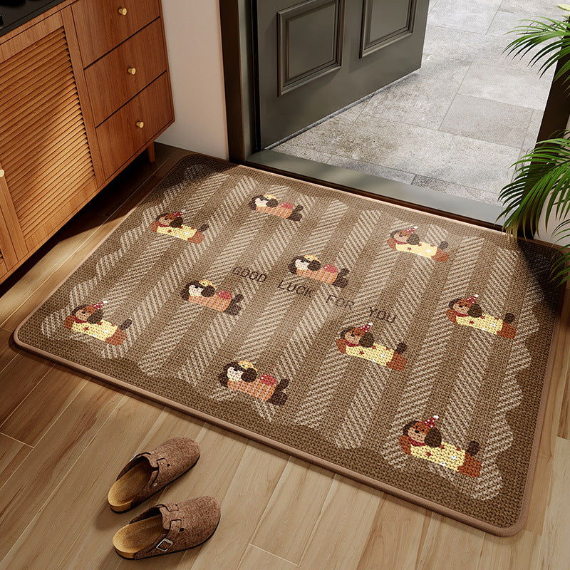 Funny Cartoon Dog Door Mat Bowlift