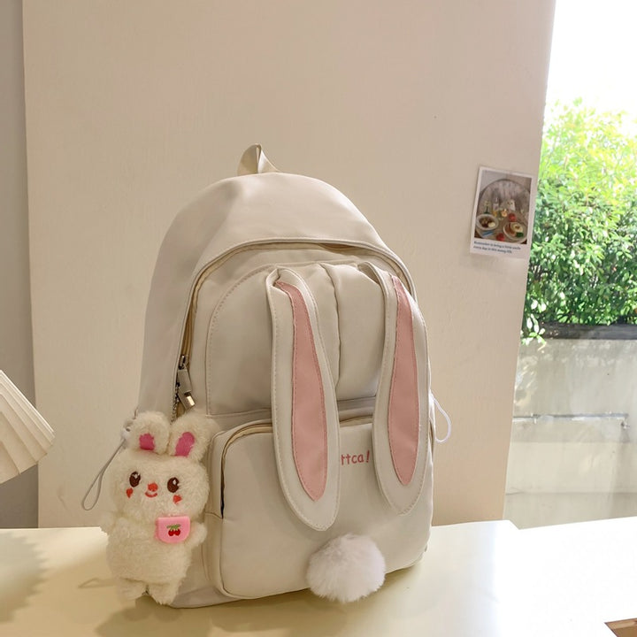 Cute Bunny Ear Themed School Backpack