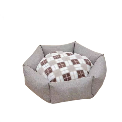 Cozy Hexagonal Dog Bed
