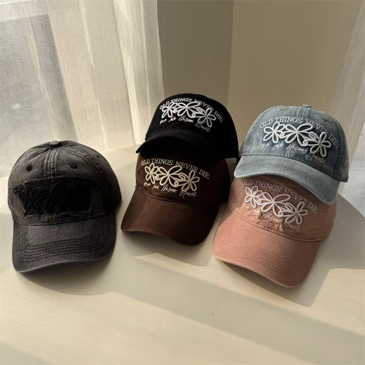 Women's Embroidered Floral Baseball Cap Bowlift 1783922211