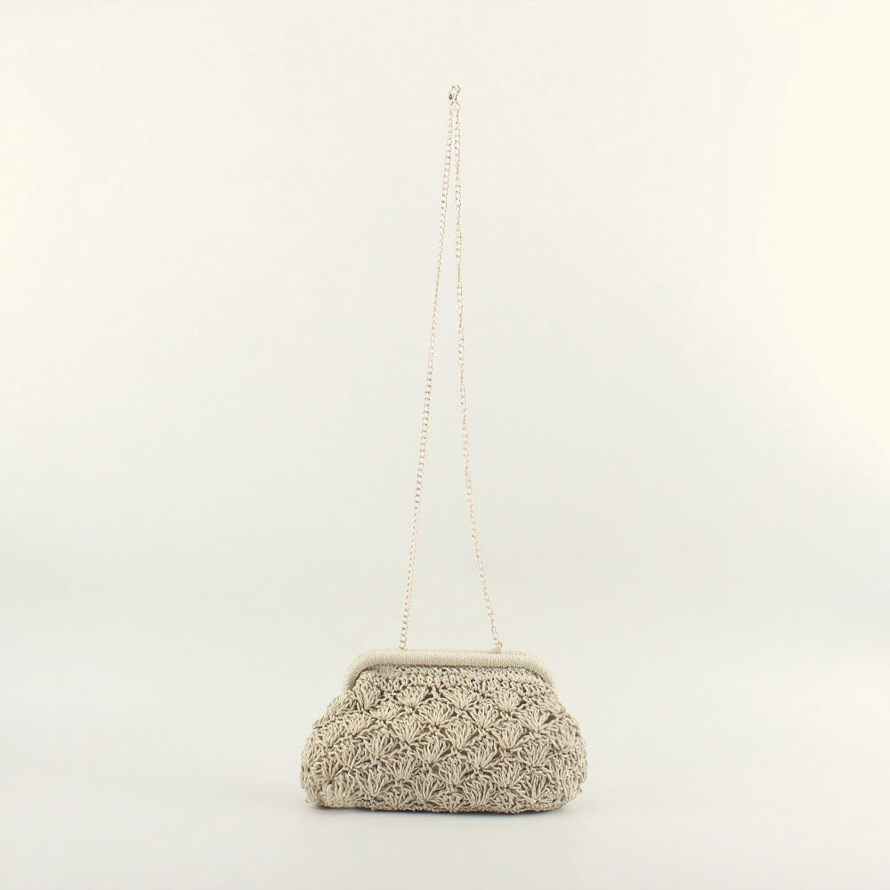 Clutch bag in elegant crochet style Bowlift