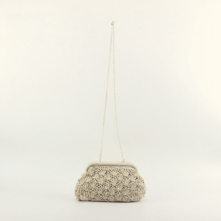 Clutch bag in elegant crochet style Bowlift