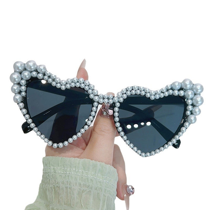 Cat-Eye Pearl-Embellished Sunglasses Bowlift