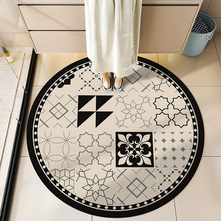 Round Decorative Bath Mat Bowlift