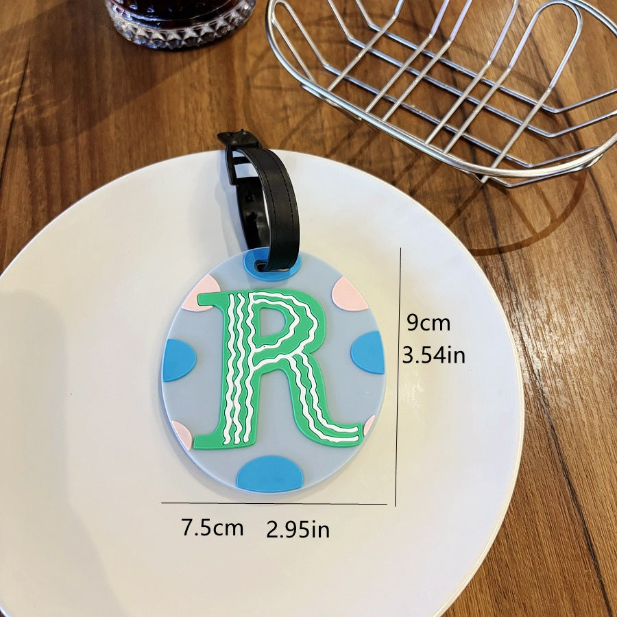 Personalized Alphabet Luggage Tag Bowlift