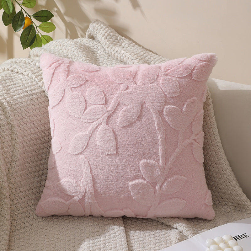 Textured Plush Accent Cushion