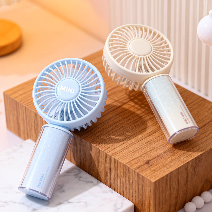 Women Portable Mini Fan with USB Charging Function and Flexible Tilt Bowlift