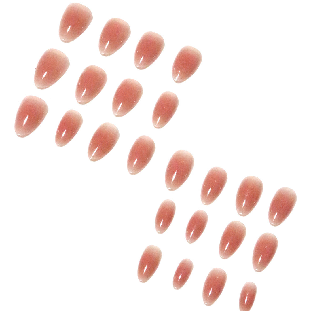 Glossy Ombre Almond-Shaped Nail Tips Bowlift