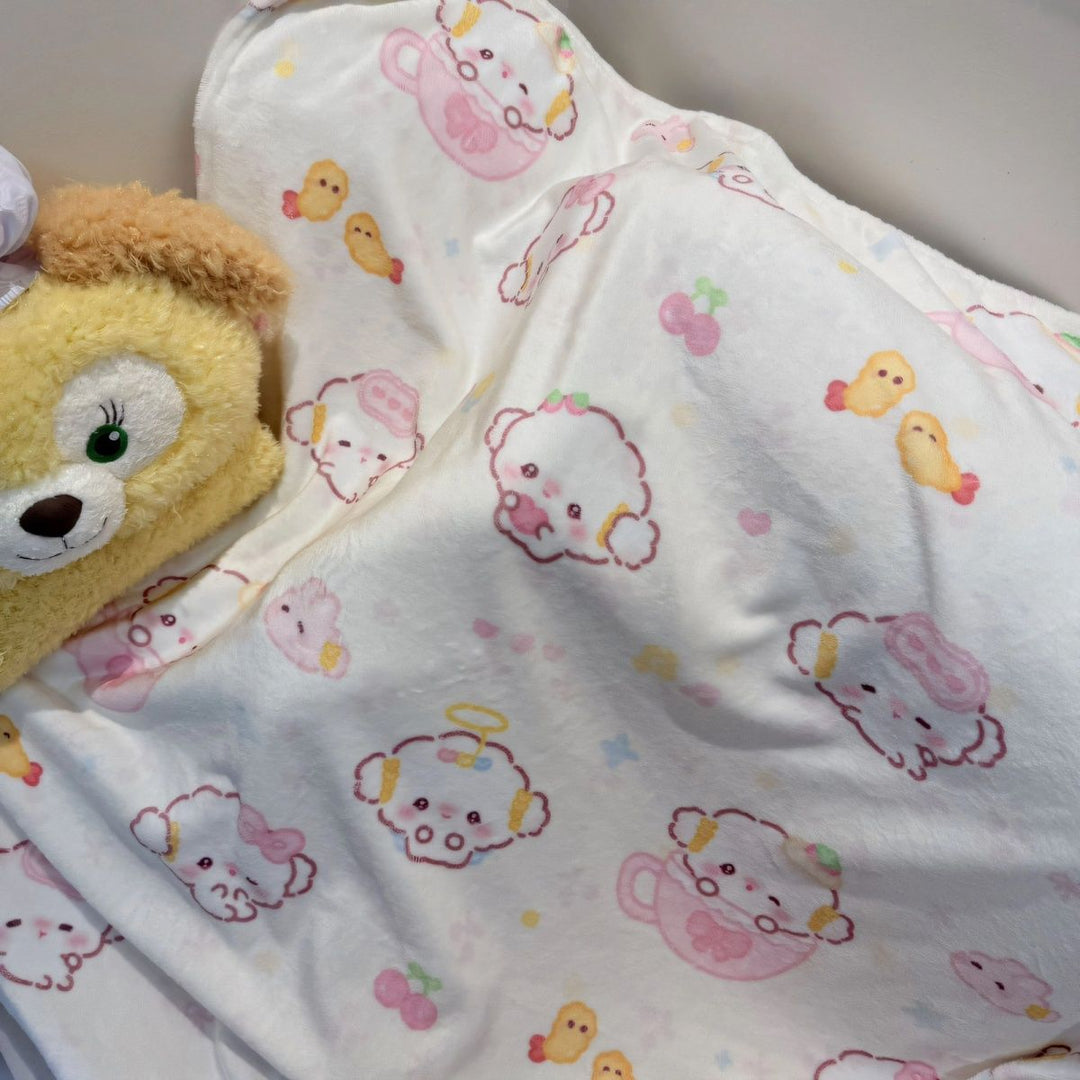 Cute Animal Print Plush Blanket