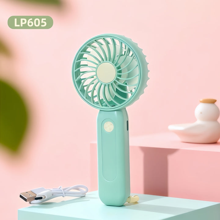 Women's portable USB mini fan with adjustable speed control Bowlift