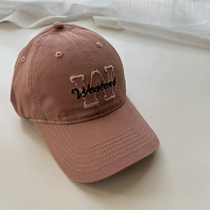 Women's Casual Embroidered Cotton Cap Bowlift