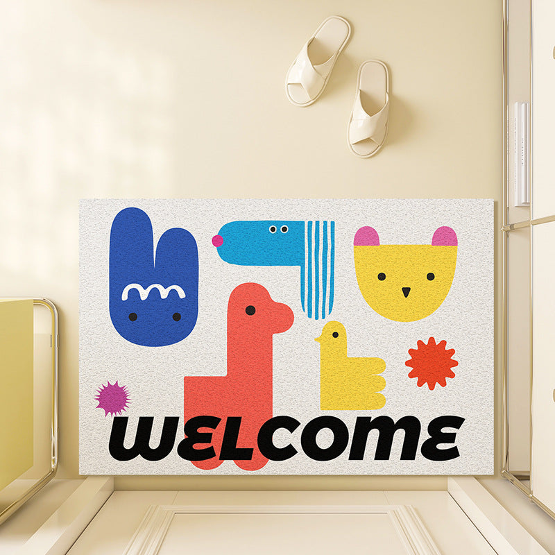 Unisex Playful Illustrated Welcome Mat Bowlift