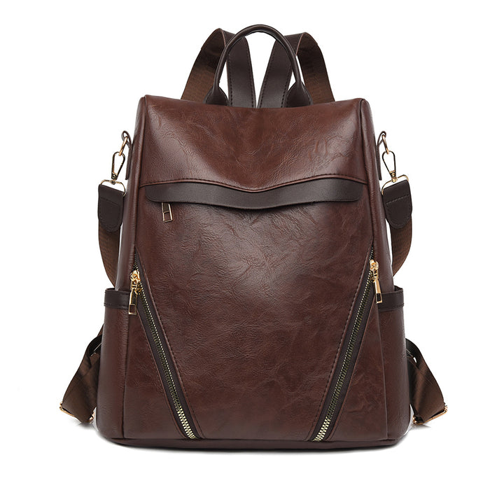 Multi-Functional Leather Backpack Bowlift