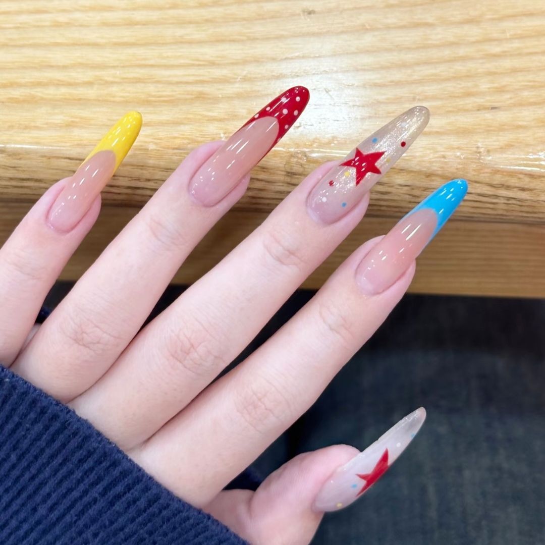 Artistic Long Stiletto Nail Enhancements Bowlift