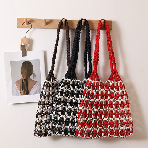 Hand-knotted shopping and beach bag Bowlift