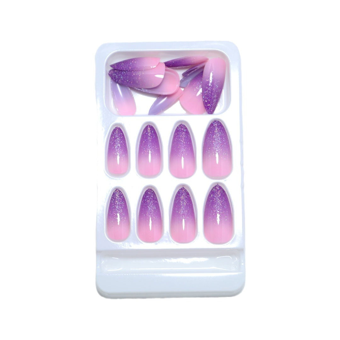 Gradient Glitter Ombre Press-On Nail Set Bowlift