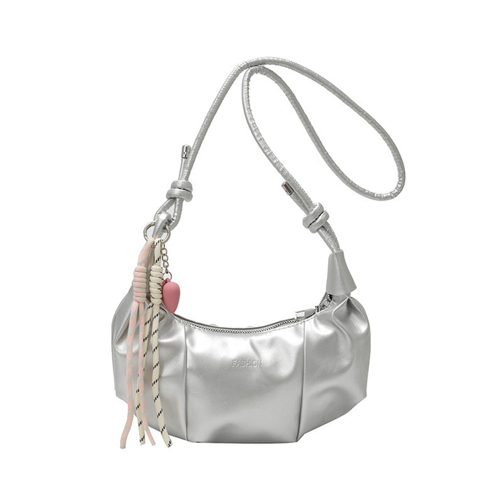 Stylish Pleated Shoulder Bag Bowlift