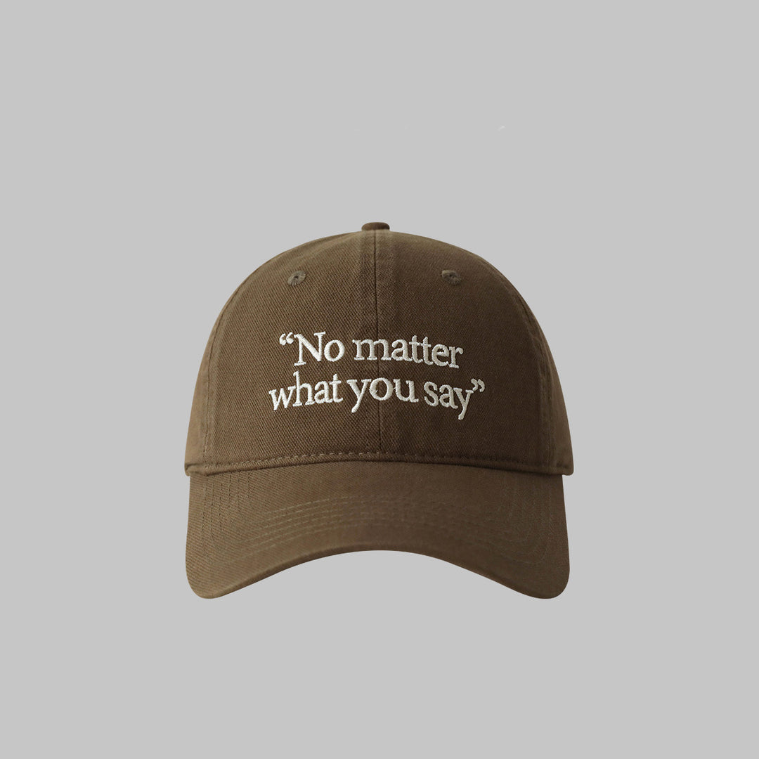 Stylish Embroidered Quote Baseball Cap