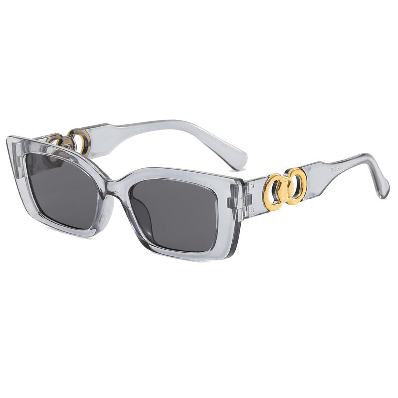 Women's Rectangular Designer Sunglasses with Luxurious Accents Bowlift