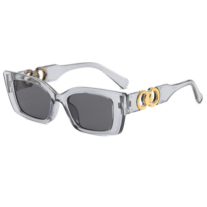 Women's Rectangular Designer Sunglasses with Luxurious Accents Bowlift