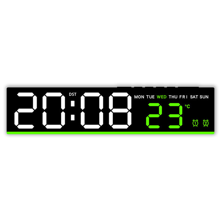 Digital LED weather clock with large display Bowlift