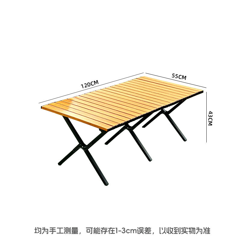 Folding Picnic Table Made of Wood Bowlift
