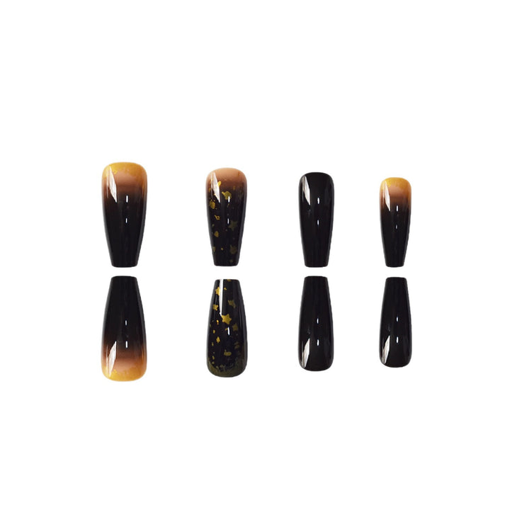 Elegant Press-On Nail Set with Star and Glitter Accents Bowlift