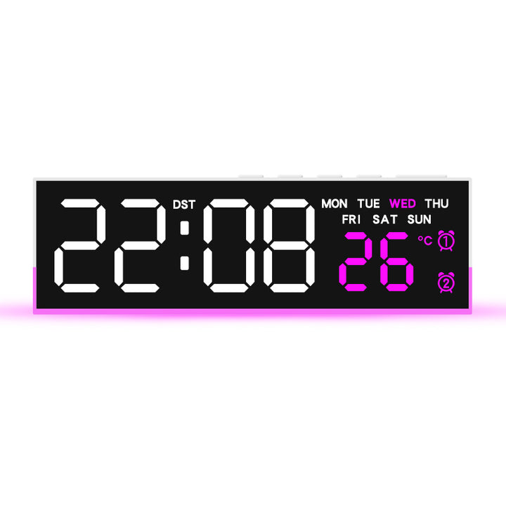 Digital Multifuntional LED Alarm Clock with Temperature and Weekday Display Bowlift