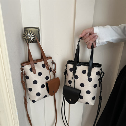WoChic Polka Dot Tote Bag Bowlift