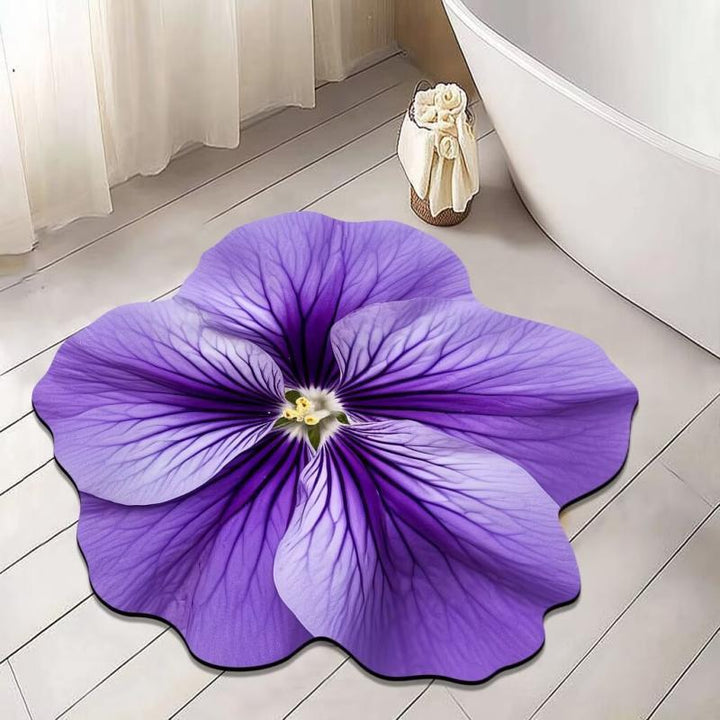 Floral Patterned Bath Mat