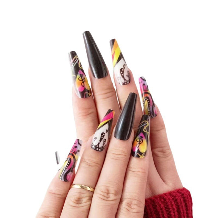 Artistic Music-Themed Nail Art Bowlift