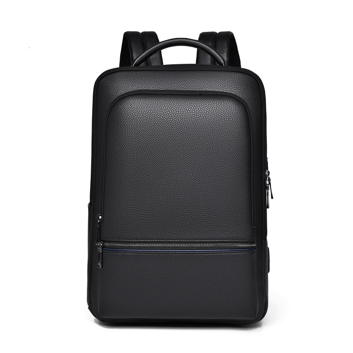 Sleek Leather Laptop Backpack Bowlift