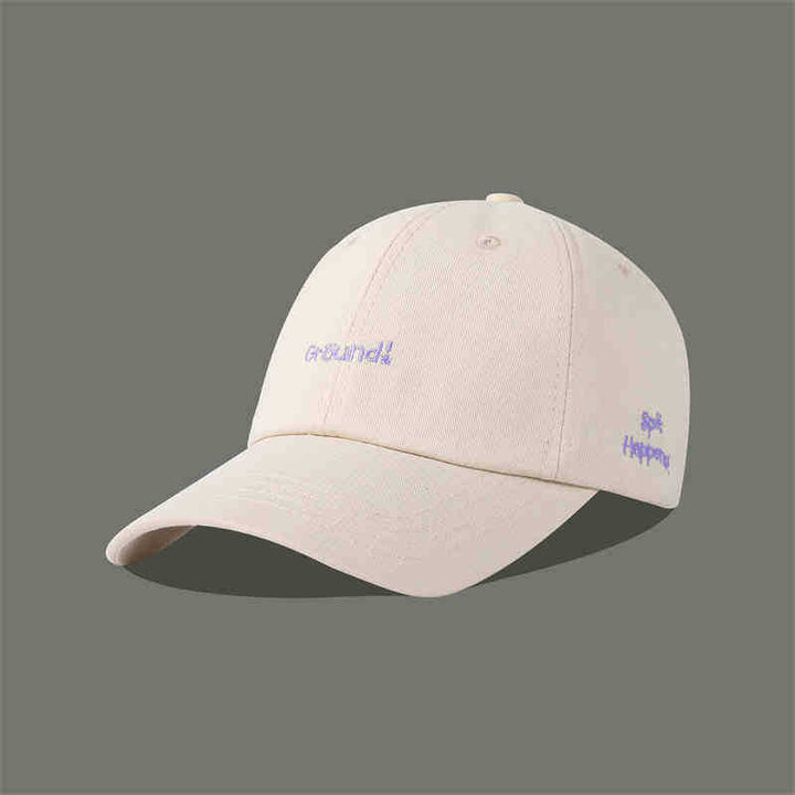Women's Motivational Text Embroidered Cap Bowlift